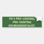 Ich bin ein Pro-Hunting und Pro-zeichne Ökologen a Autosticker