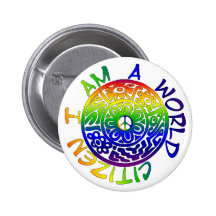 Ich bin ein Weltbürger Anstecknadelbutton