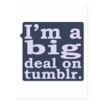 Ich bin eine große Sache auf Tumblr Postkarten