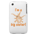 Ich bin eine große Schwester (orange Häschen) iPhone 3 Case-Mate Hüllen