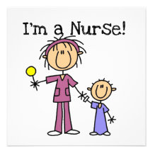 Ich bin eine Krankenschwester-T-Shirts und Geschen Einladungskarten
