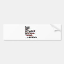 ICH BIN EINE PERSON AUTOSTICKER