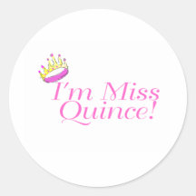 Ich bin Fräulein Quince Runder Aufkleber