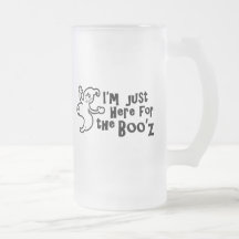 "Ich bin gerade hier für das Boo'z " Kaffee Tasse
