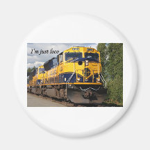Ich bin gerade Loco: Alaska-Eisenbahn Magnets