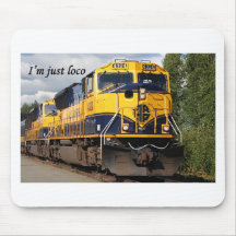 Ich bin gerade Loco: Alaska-Eisenbahn Mousepads