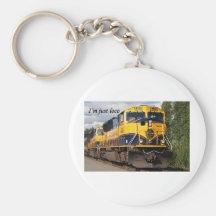 Ich bin gerade Loco: Alaska-Eisenbahn Schlüsselanhänger