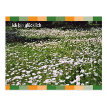 Ich bin gluecklich postkarten