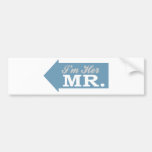 Ich bin ihr Herr (blauer Pfeil) Autosticker