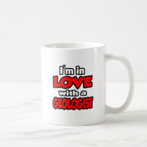 Ich bin in der Liebe mit einem Geologen Tasse
