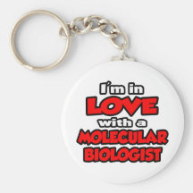 Ich bin in der Liebe mit einem molekularen Biologe Schlüsselanhänger