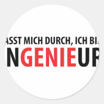 Ich bin Ingenieur Aufkleber
