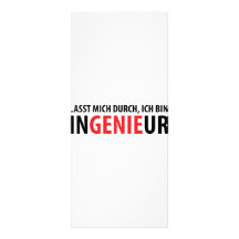 Ich bin Ingenieur Bedruckte Werbekarten