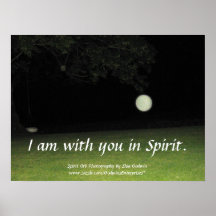 "Ich bin mit Ihnen im Geist" Druck Plakat