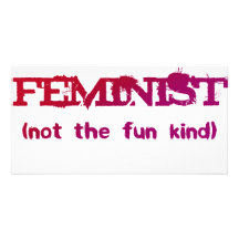 Ich bin… nicht die Spaßart ein feministisches! Individuelle Foto Karte