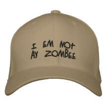 "Ich bin nicht Hut eines Zombies" Bestickte Caps