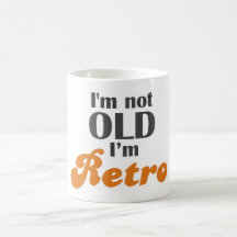 Ich bin nicht, ich bin Retro lustiger 50. des Gebu Tee Haferl
