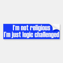 Ich bin nicht religiöser Autoaufkleber