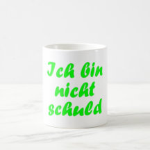 Ich bin nicht Schuld Tee Tassen