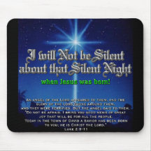 Ich bin nicht über stille Nacht still Mousepads
