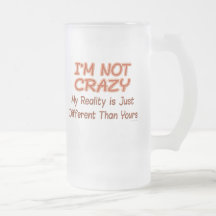 Ich bin nicht verrückter Becher Kaffeetasse