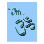 Ich bin OM-ish OM Symbol-Om Postkarte