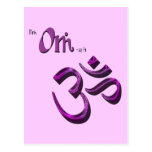 Ich bin OM-ish OM Symbol-Om Postkarten