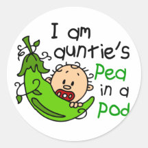 Ich bin Pea In A Pod Tante Sticker