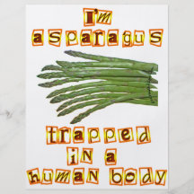 Ich bin Spargel Flyerdruck