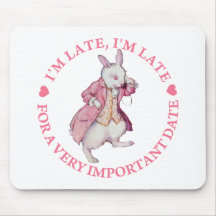 Ich bin SPÄT, ich bin SPÄT FÜR WICHTIGES DATUM A S Mousepads