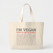 Ich bin vegan: Woher erhalte ich mein Protein? Leinentaschen