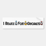 Ich bremse für Gnomes Auto Sticker