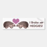 Ich bremse für HEDGIES! Retten Sie Igeln Autoaufkl