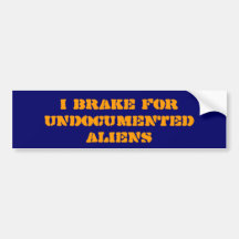ICH BREMSE FÜR UNDOKUMENTIERTE AUSSERIRDISCHEN AUTO STICKER