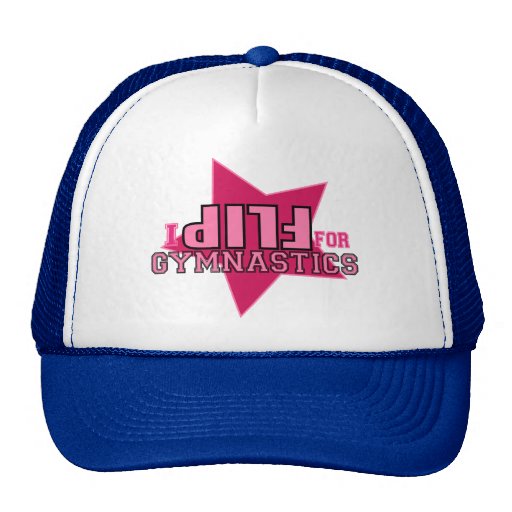 Ich drehe für Gymnastik-Mädchen-Rosa-Schwarz-Stern Baseball Kappen