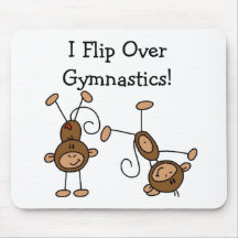 Ich drehe über Gymnastik-T-Shirts und Geschenken u Mousepad
