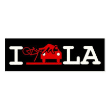 ICH FAHRE L.A. RAD VISITENKARTE