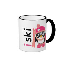 Ich fahre Pinguin Ski Tee Tassen
