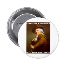 Ich feuere ein Geschoß ab Anstecknadelbuttons