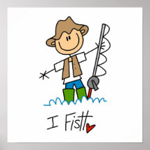 Ich fische plakatdrucke
