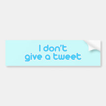 Ich gebe nicht getweetete auto sticker