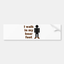 Ich gehe in meine Bärnfüße Autosticker