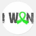 Ich gewann Lymphom Runde Sticker