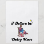 ich glaube an Betsy Ross Flyer Druck