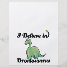 ich glaube an Brontosaurus Vollfarbige Flyer