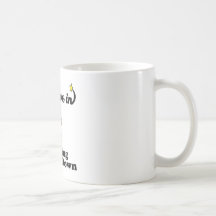 ich glaube an das Hängen umgedreht Kaffeehaferl