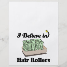 ich glaube an Haarrollen Flyer