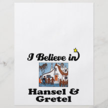 ich glaube an hansel und gretel vollfarbige flyer