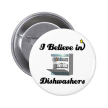 ich glaube an Spülmaschinen Anstecknadelbutton