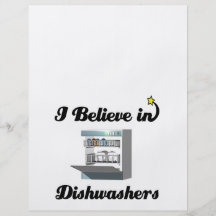 ich glaube an Spülmaschinen Individuelle Flyer